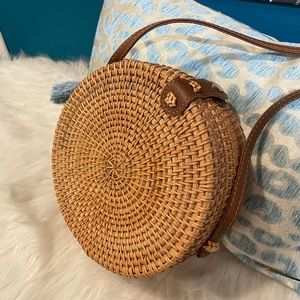 Round Rattan Purse/Bag